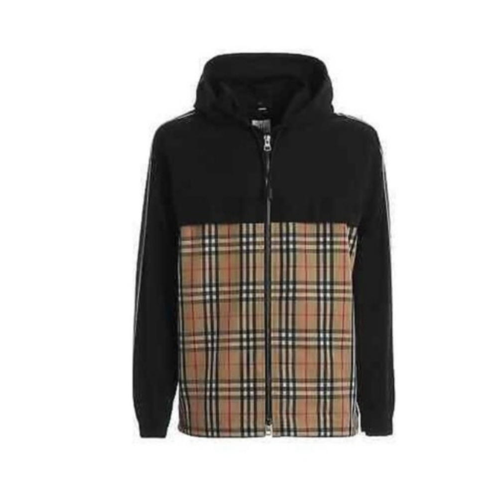 Burberry Compton check hooded jacket